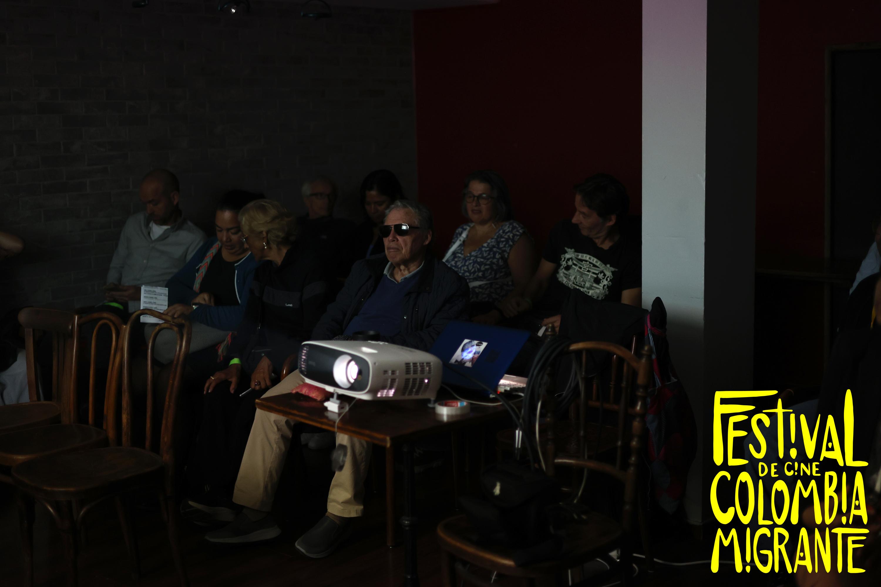 Pequeña sala de proyección durante la edición 2023