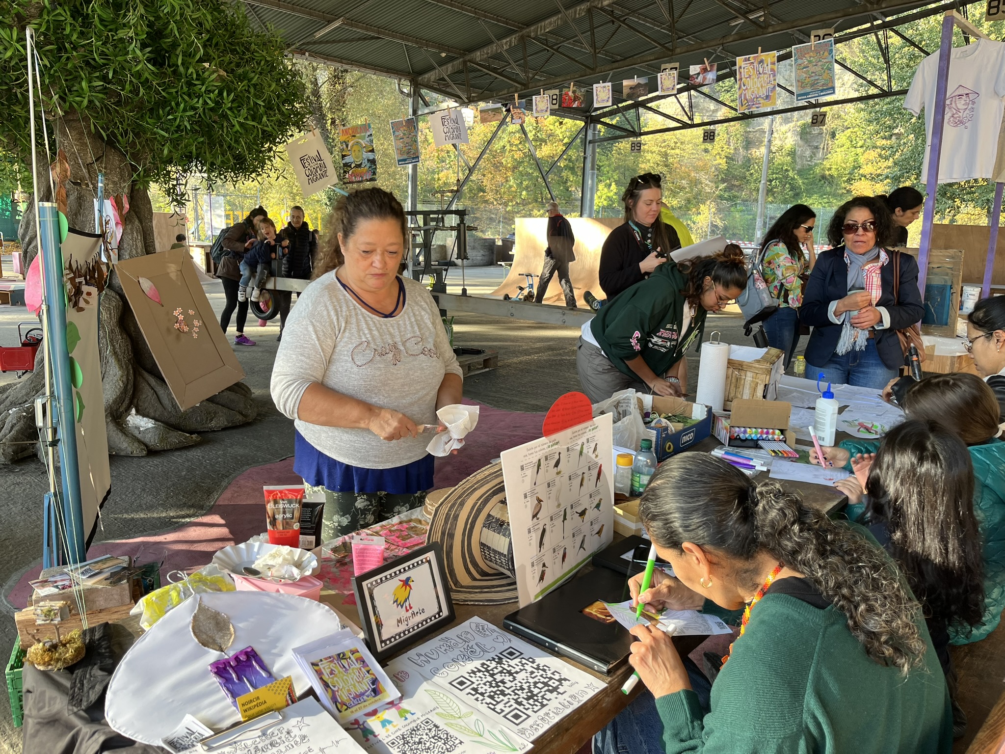 Detalle de una instalación en árbol durante la edición 2024